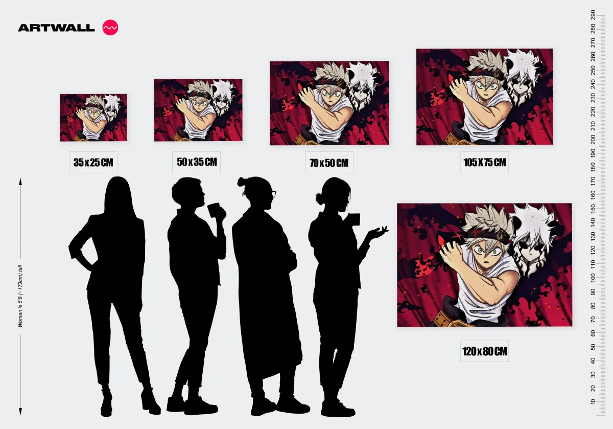 Tableau Black Clover Guerrier Et Ombre – Image 3