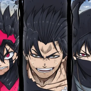 Tableau Black Clover Personnages Determines Confrontation