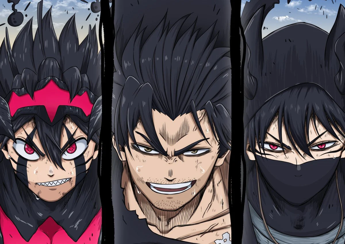 Tableau Black Clover Personnages Determines Confrontation – Image 2