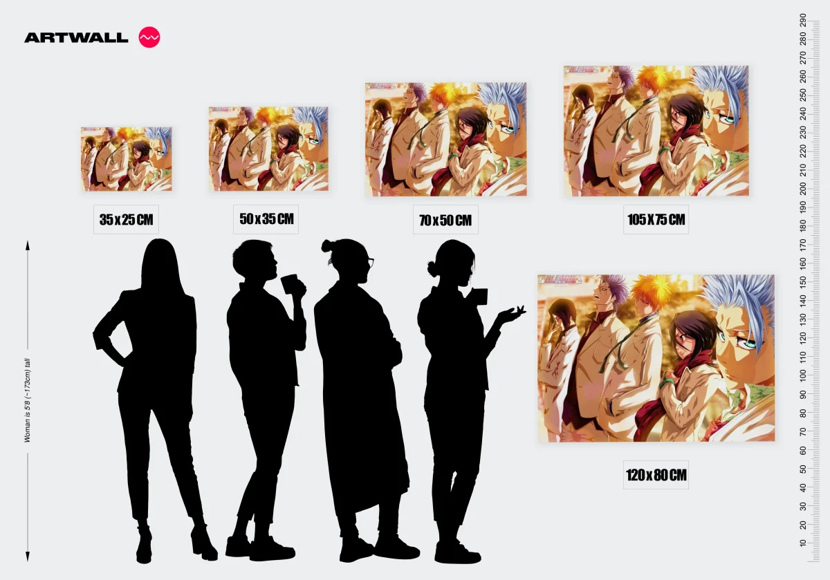 Tableau Bleach Cinq Amis Elegants – Image 3