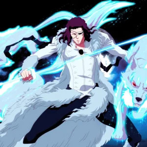 Tableau Bleach Guerrier Avec Loups