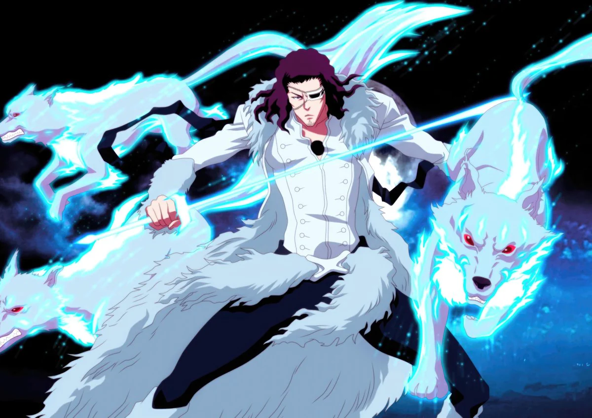 Tableau Bleach Guerrier Avec Loups