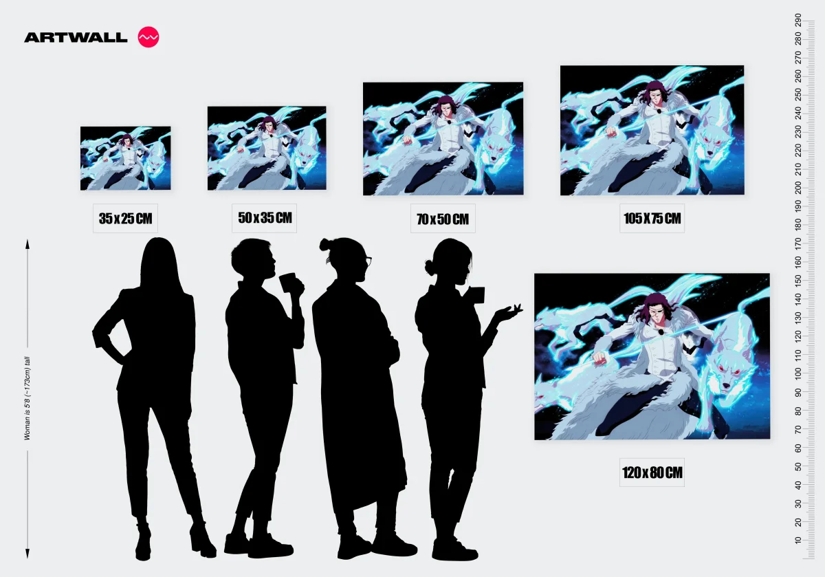 Tableau Bleach Guerrier Avec Loups – Image 3