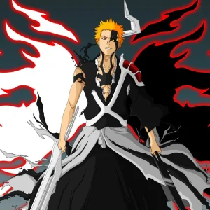 Tableau Bleach Guerrier Flamboyant Determine