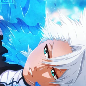 Tableau Bleach Guerrier Gele Celeste