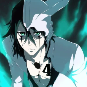 Tableau Bleach Guerrier Masque Lumineux