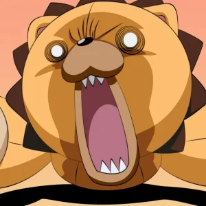 Tableau Bleach Lion Enrage Rugissant