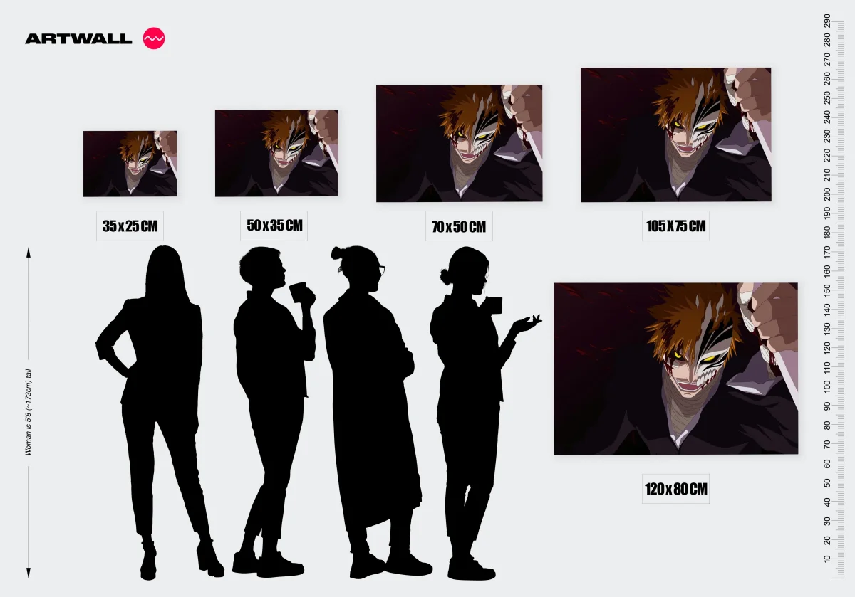 Tableau Bleach Masque Sombre Puissant – Image 3