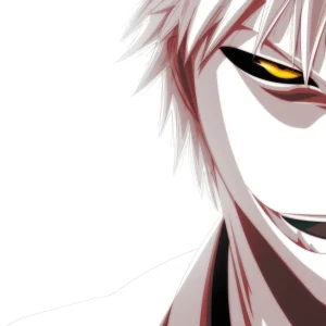 Tableau Bleach Sourire Malicieux Blanc