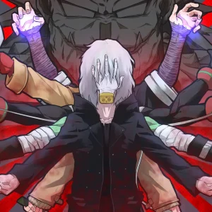 Tableau Boku No Hero Personnage Multibras Sombre