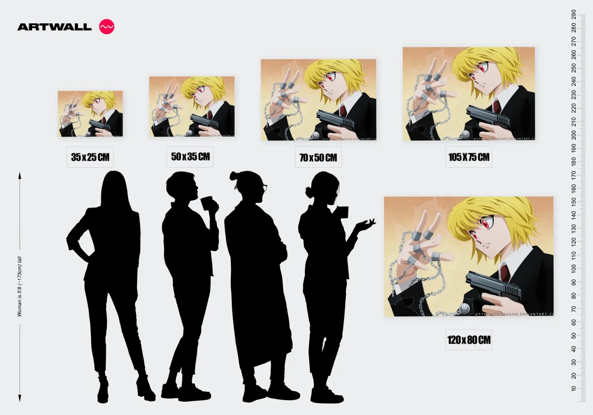 Tableau Hunter X Hunter Chaines Et Pistolet – Image 3