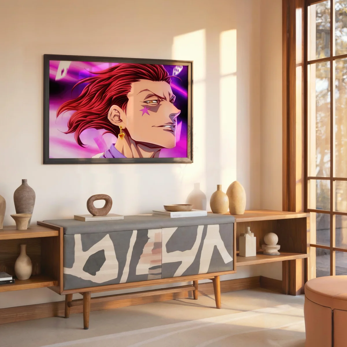 Tableau Hunter X Hunter Homme Rougeoyant Confiant – Image 7