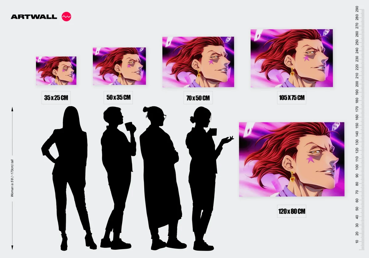 Tableau Hunter X Hunter Homme Rougeoyant Confiant – Image 3