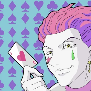 Tableau Hunter X Hunter Joker Mysterieux Sourire