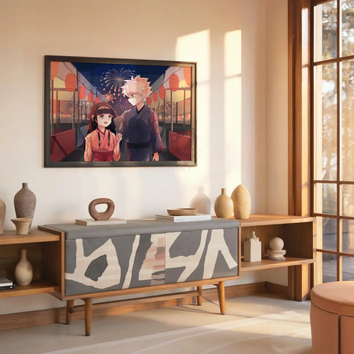 Tableau Hunter X Hunter Kimono Et Feux – Image 7