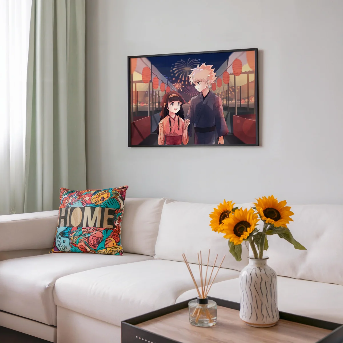 Tableau Hunter X Hunter Kimono Et Feux – Image 8