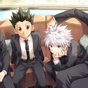 Tableau Hunter X Hunter Quatuor En Costumes