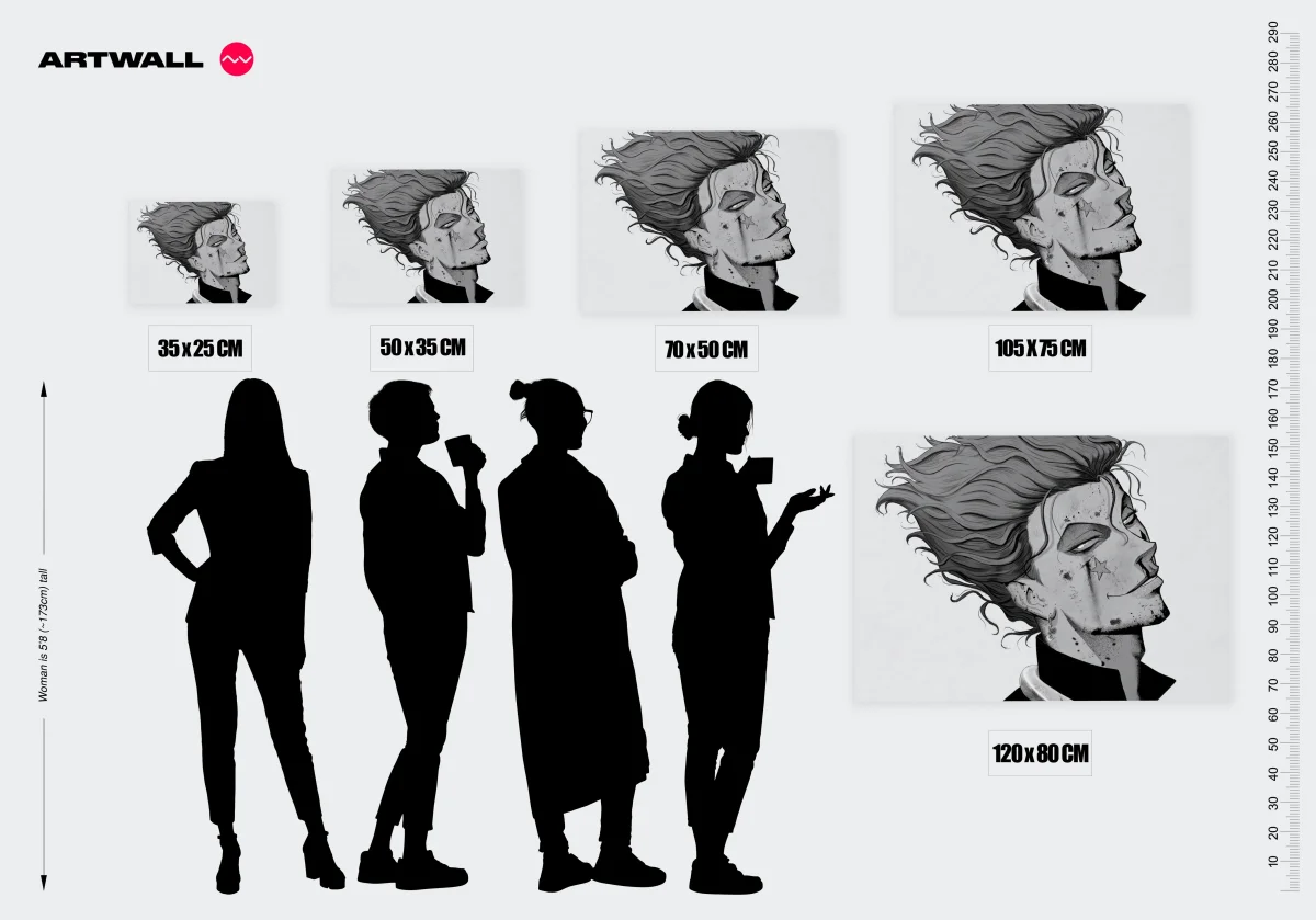 Tableau Hunter X Hunter Visage Etoile Souriant – Image 3