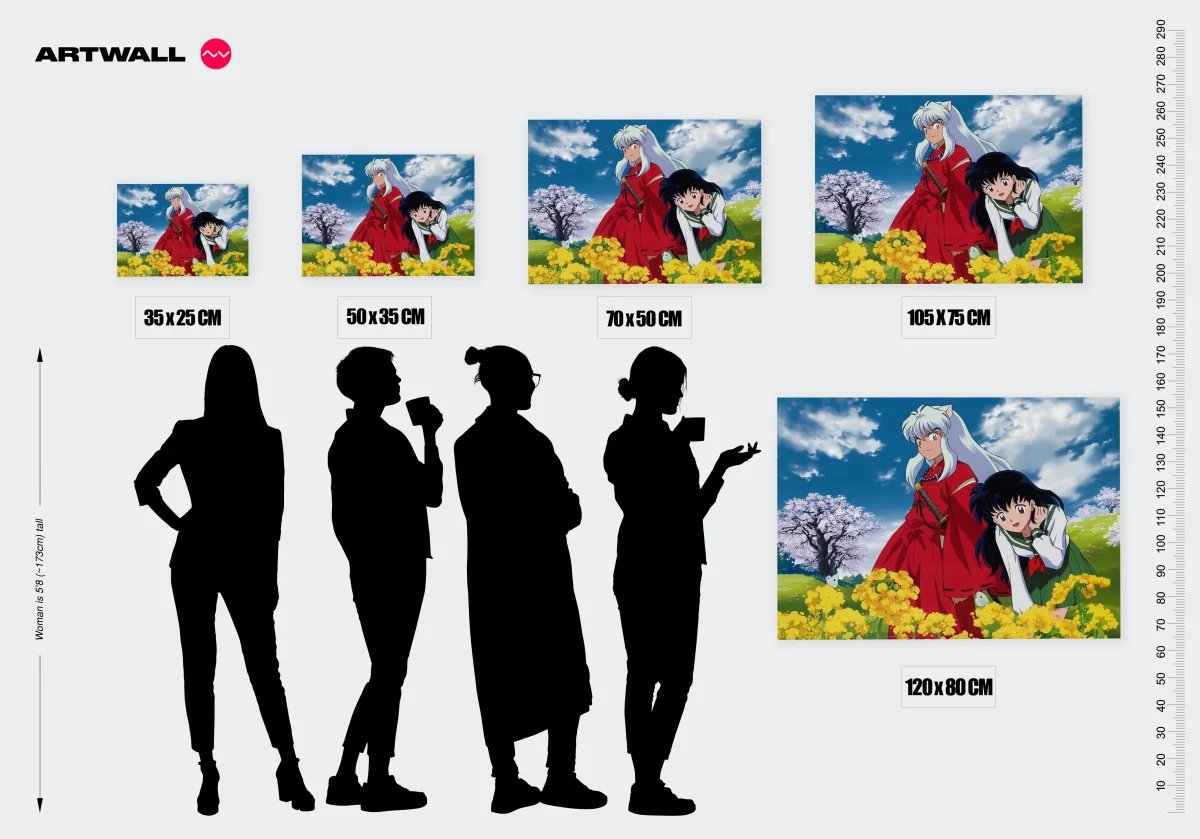 Tableau Inuyasha Champ Fleurs Printanieres – Image 3