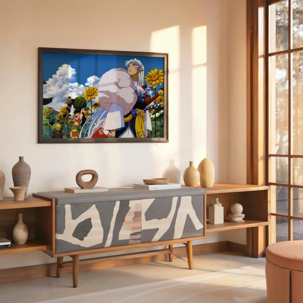 Tableau Inuyasha Guerrier Et Tournesols – Image 8