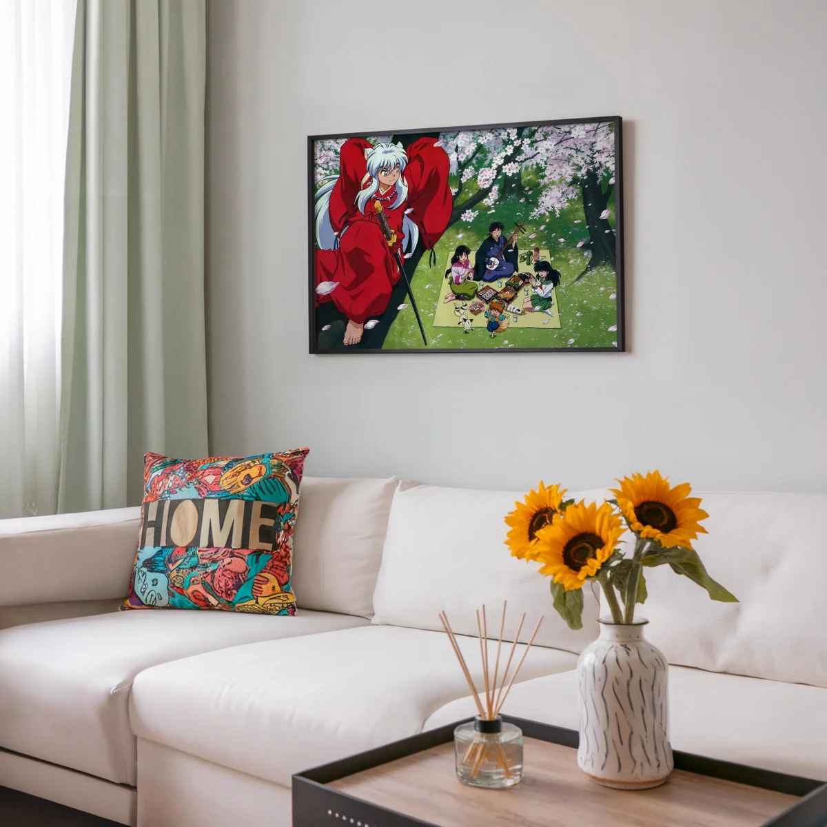 Tableau Inuyasha Piquenique Sous Cerisiers – Image 7
