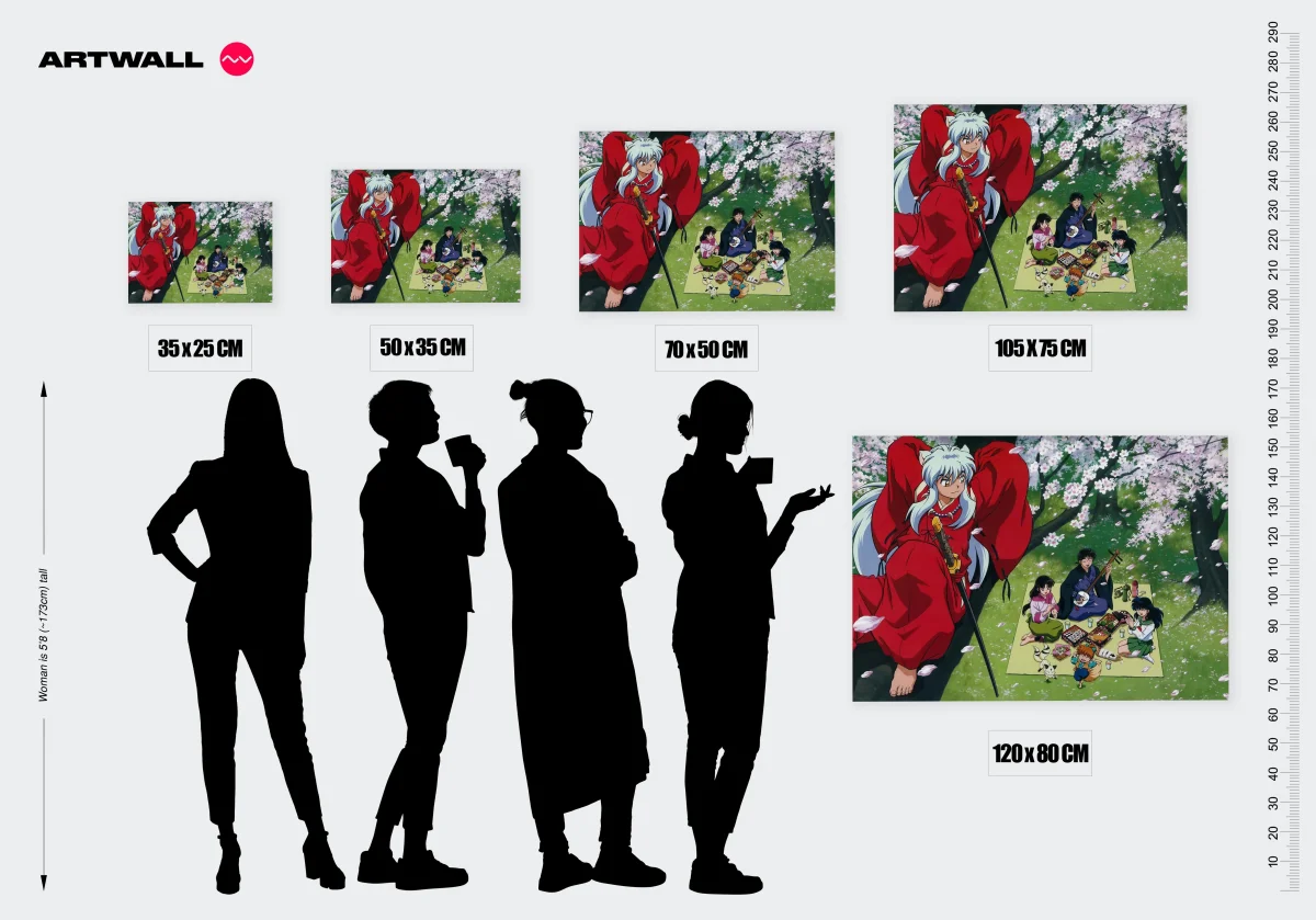 Tableau Inuyasha Piquenique Sous Cerisiers – Image 3