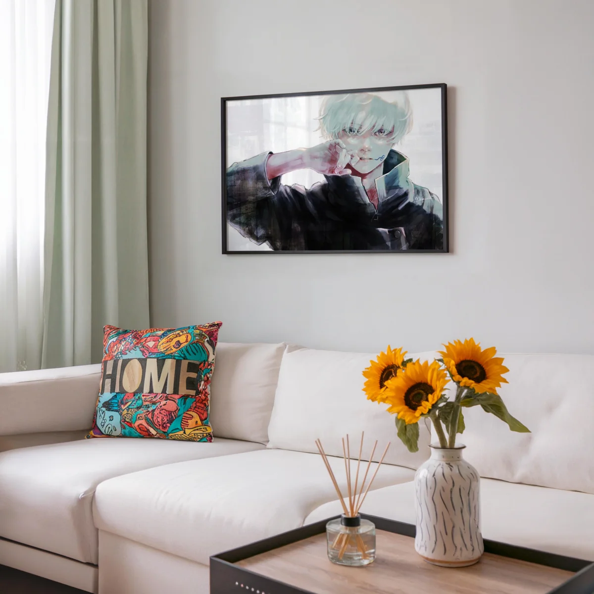 Tableau Jujutsu Kaisen Blond Masque Mysterieux – Image 7