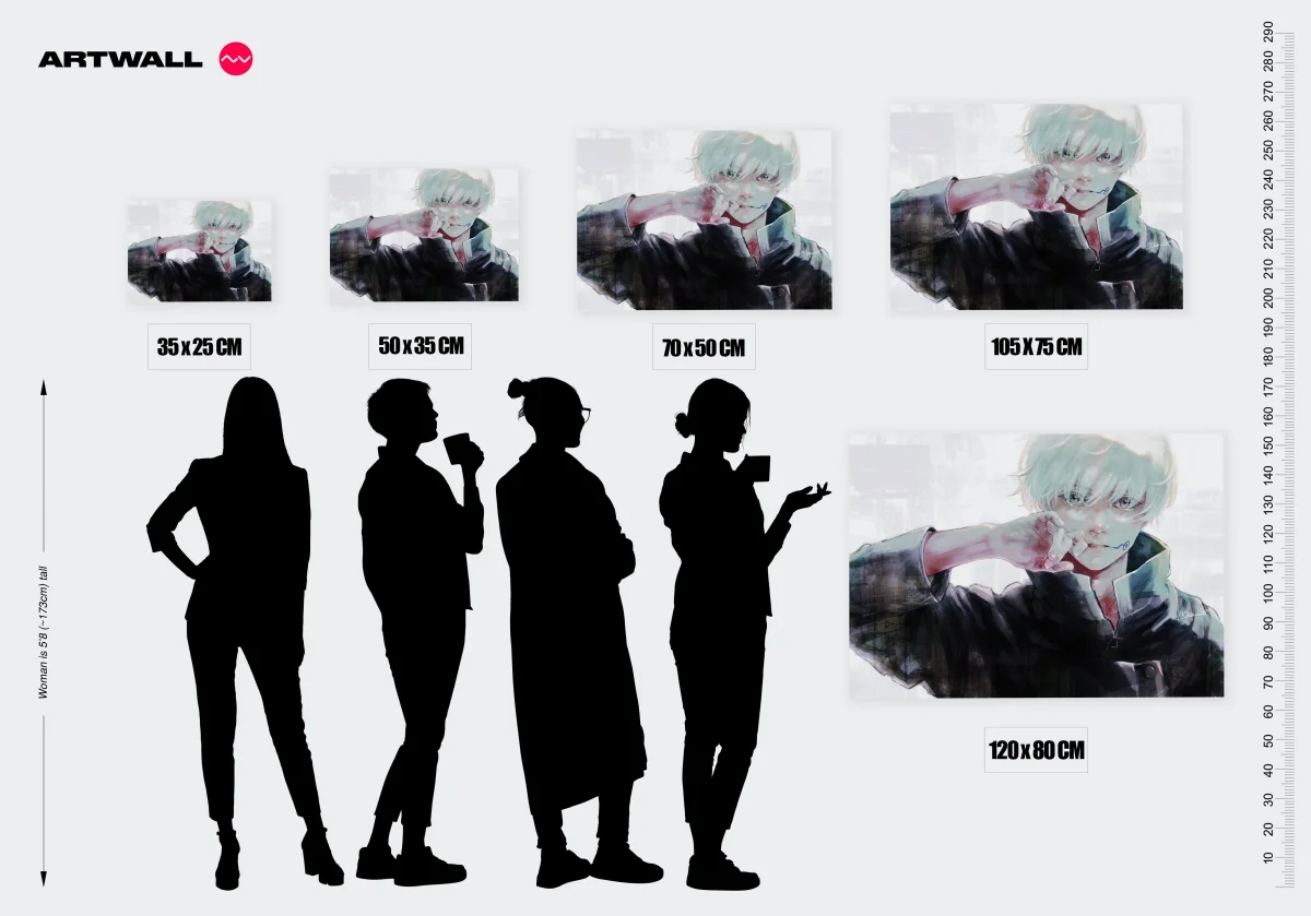 Tableau Jujutsu Kaisen Blond Masque Mysterieux – Image 3