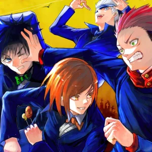 Tableau Jujutsu Kaisen Combatifs En Uniformes