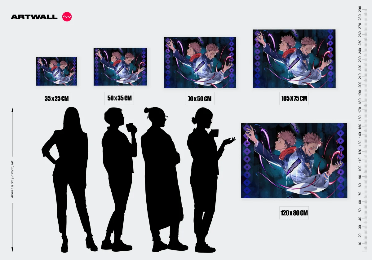 Tableau Jujutsu Kaisen Dualite Magique Opposee – Image 3