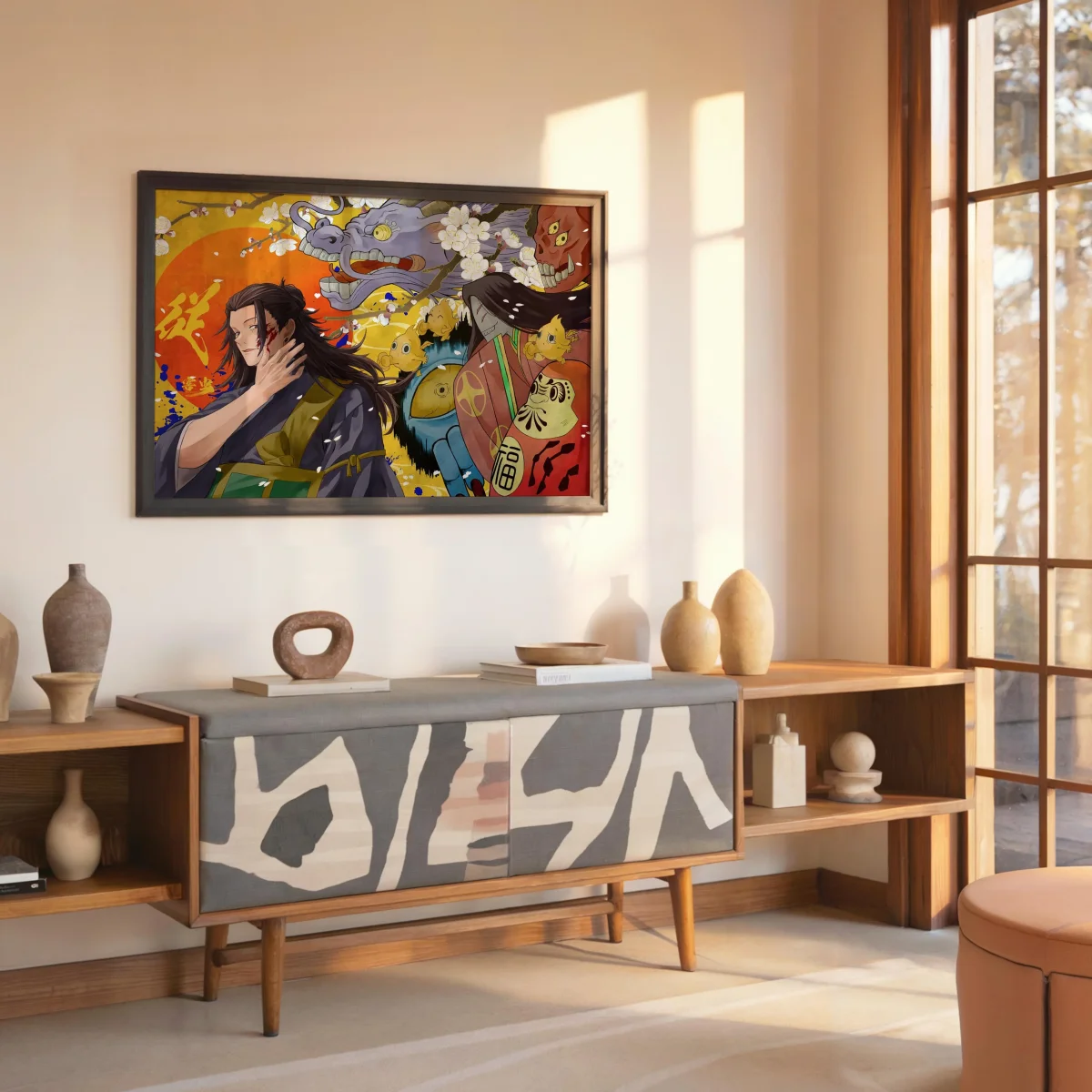 Tableau Jujutsu Kaisen Guerrier Et Dragons – Image 7