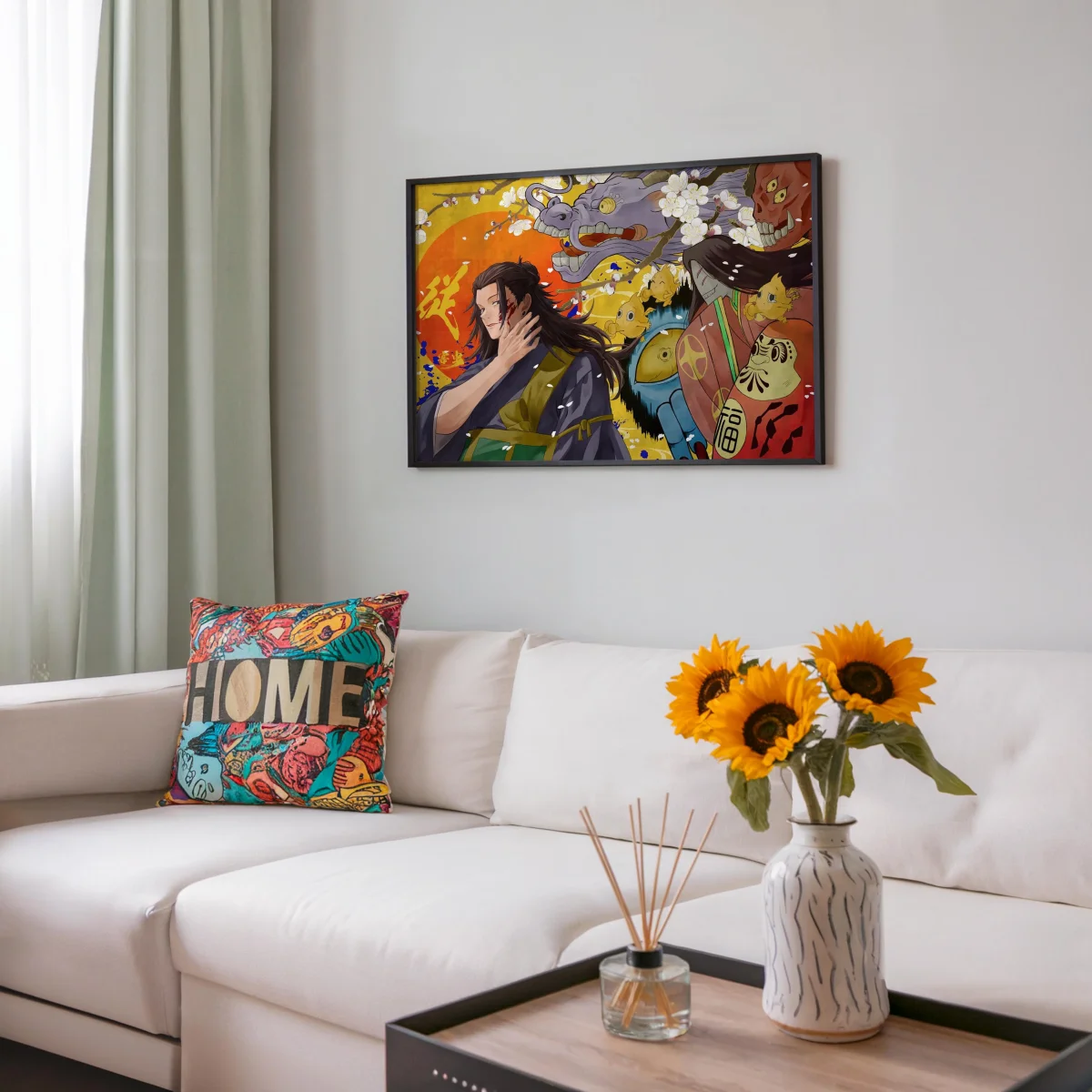 Tableau Jujutsu Kaisen Guerrier Et Dragons – Image 8