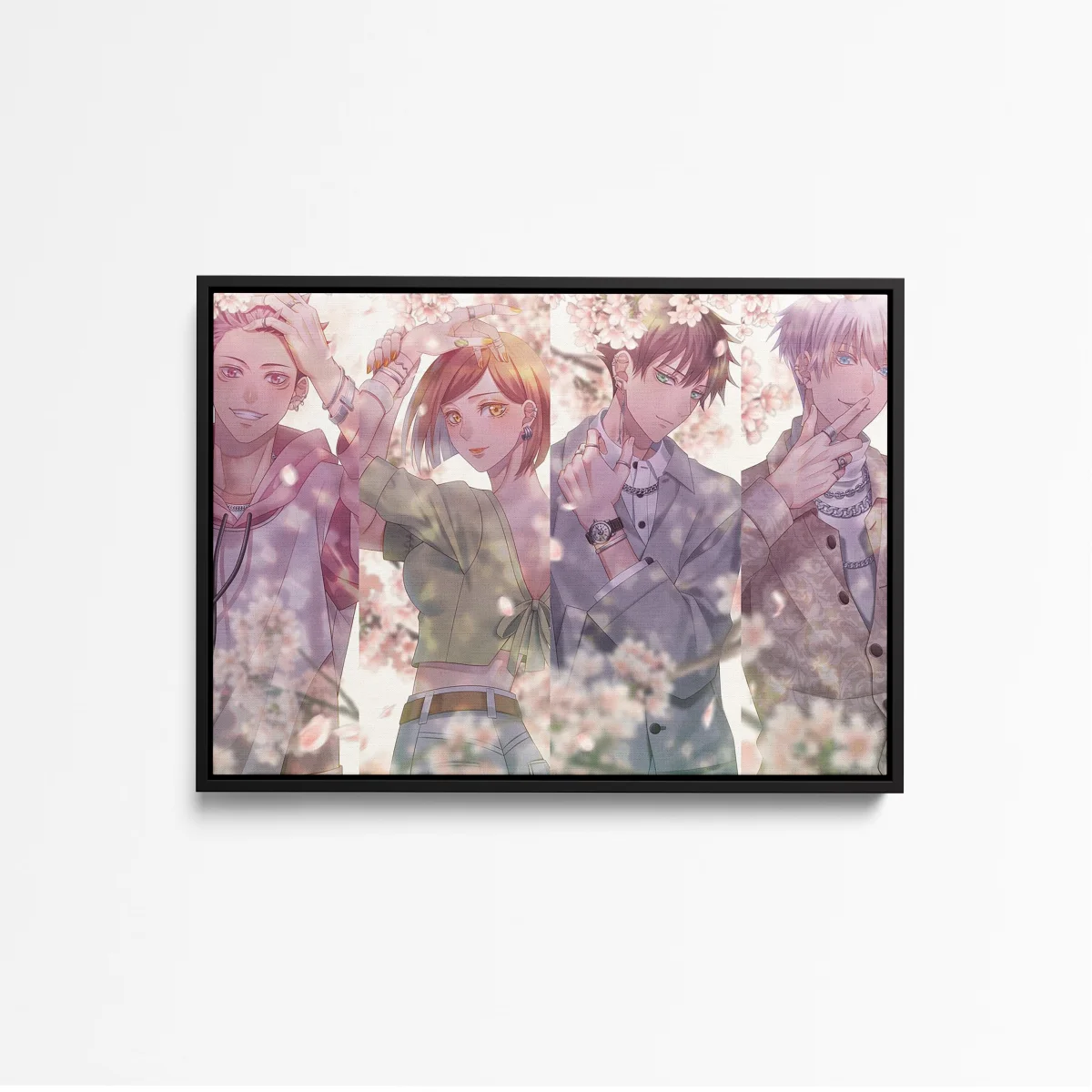 Tableau Jujutsu Kaisen Jeunes Sous Cerisiers – Image 4