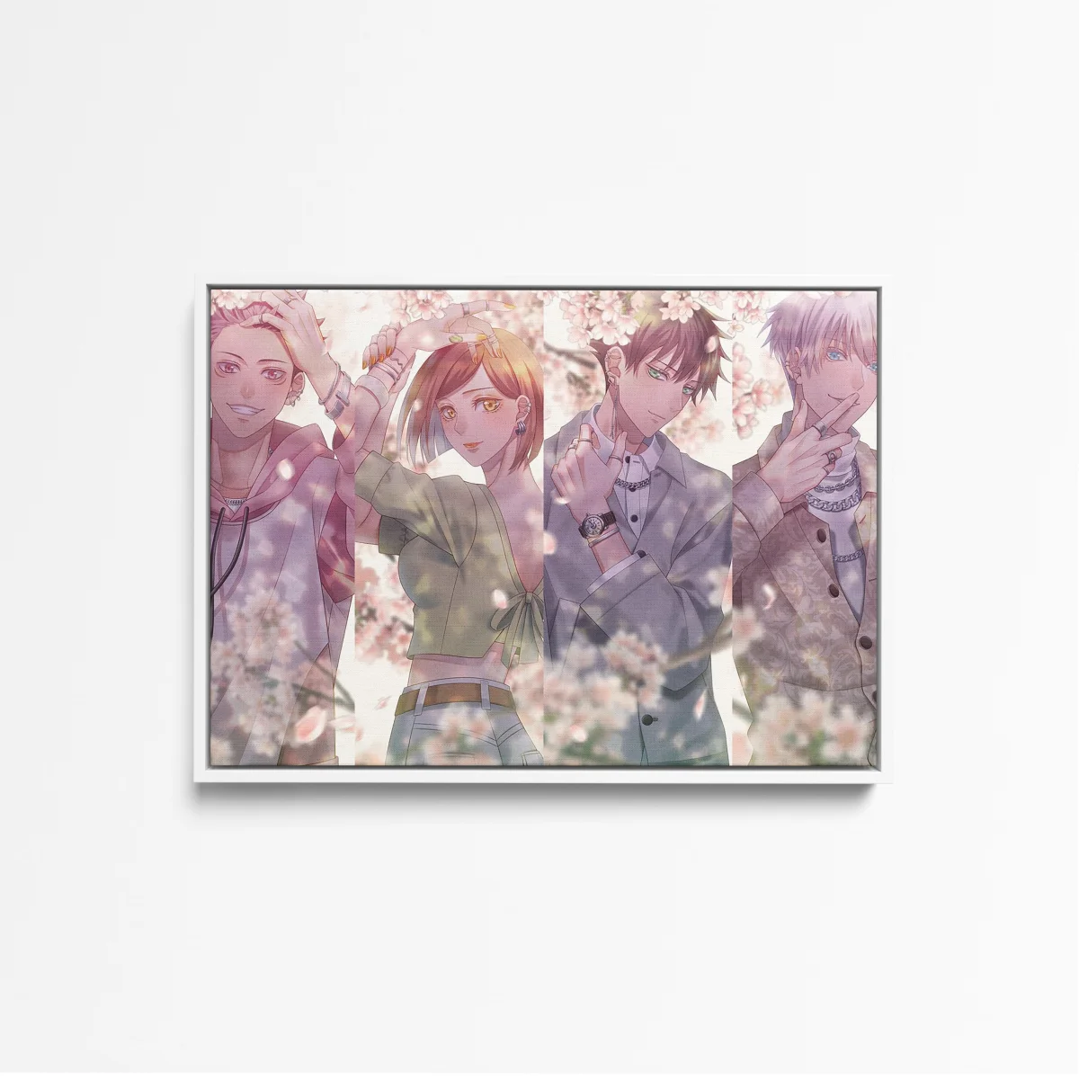 Tableau Jujutsu Kaisen Jeunes Sous Cerisiers – Image 5