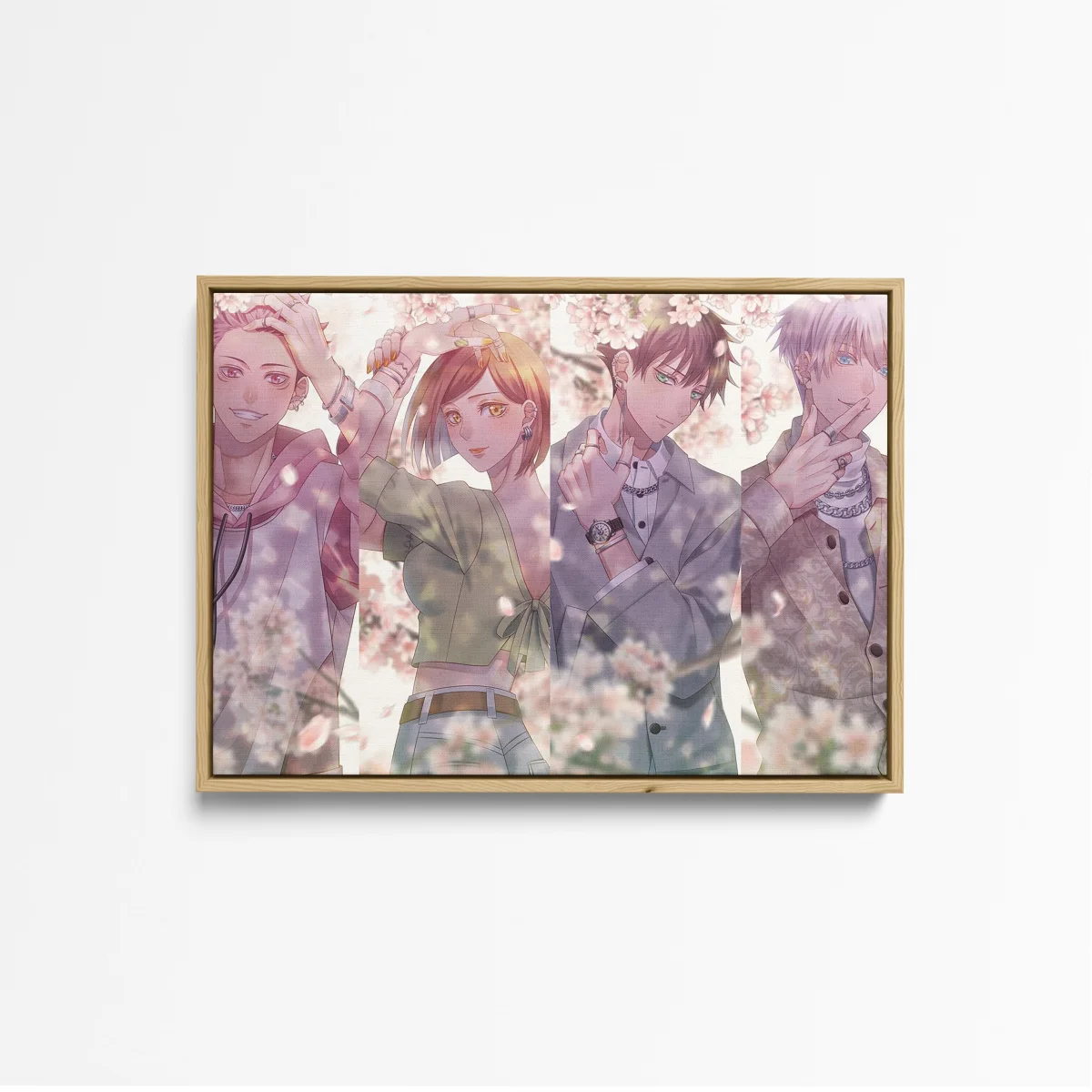 Tableau Jujutsu Kaisen Jeunes Sous Cerisiers – Image 6