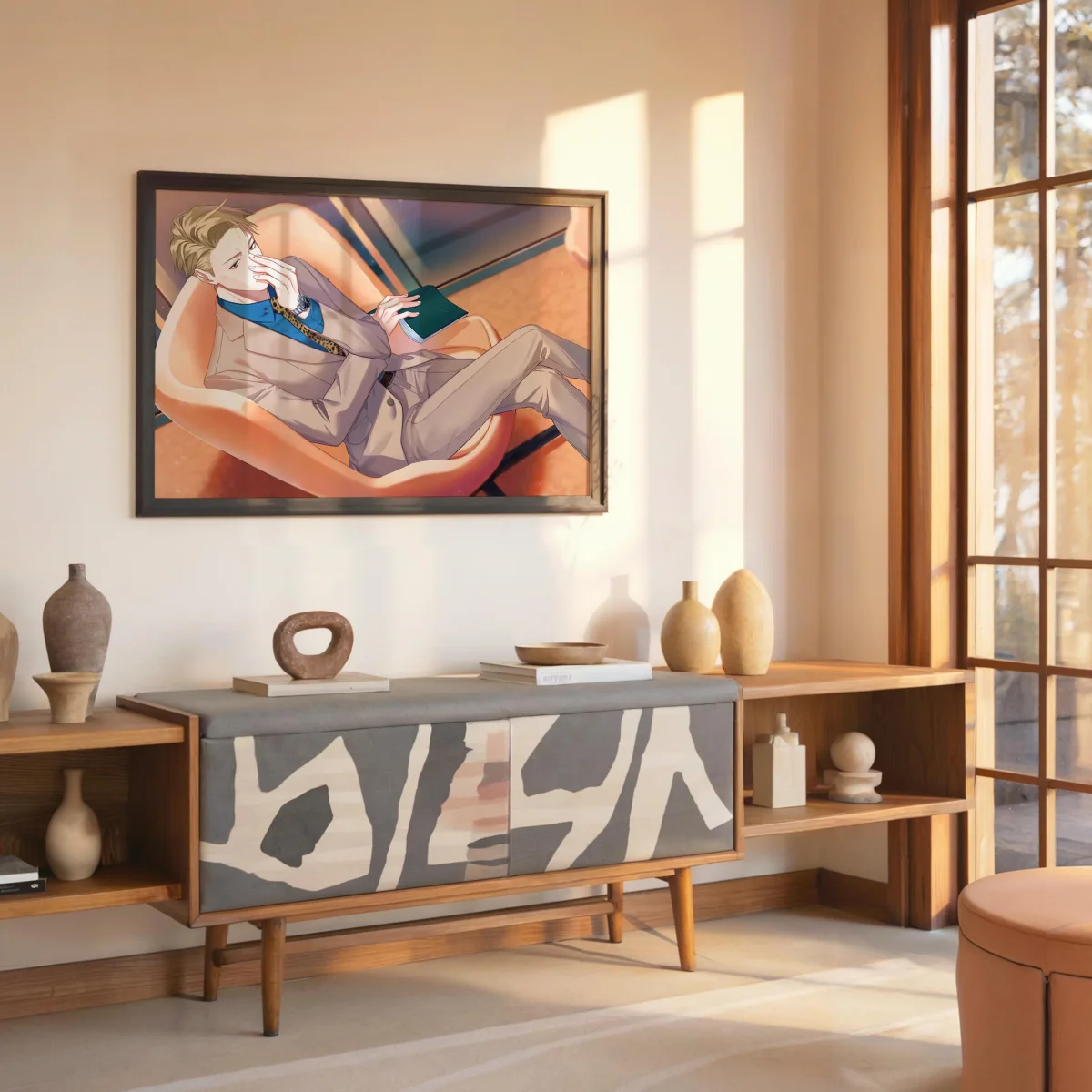 Tableau Jujutsu Kaisen Lecture Elegante Reflechie – Image 8