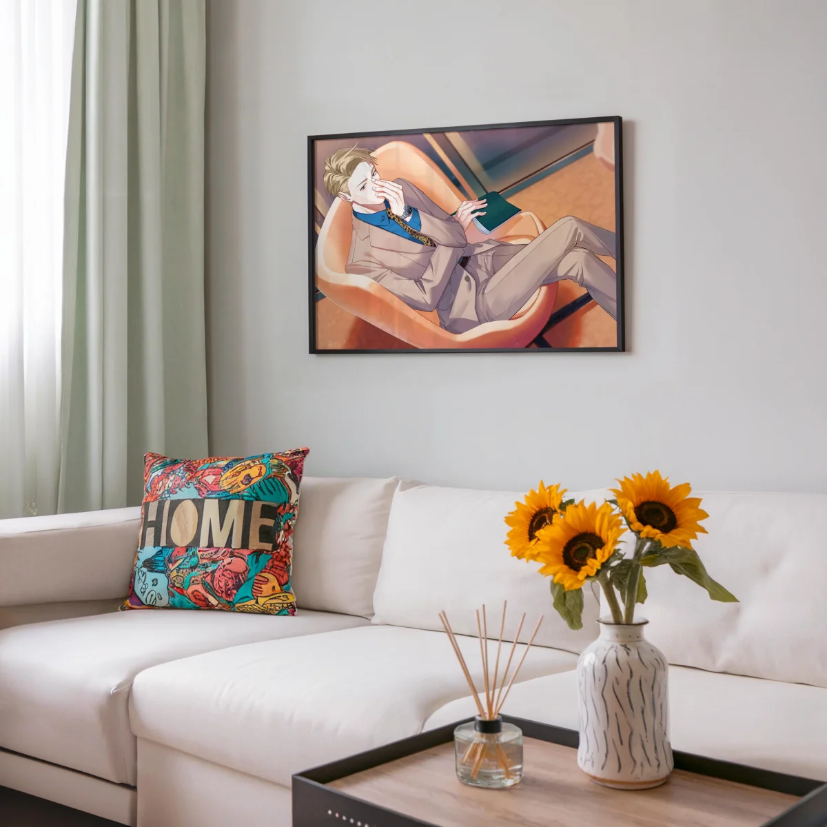 Tableau Jujutsu Kaisen Lecture Elegante Reflechie – Image 7