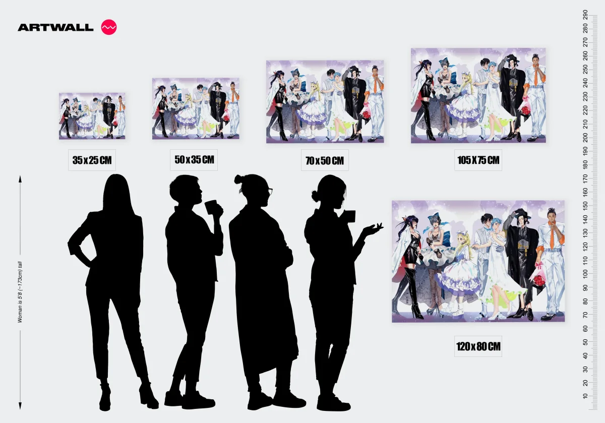 Tableau Jujutsu Kaisen Mariage Ensemble Elegant – Image 3