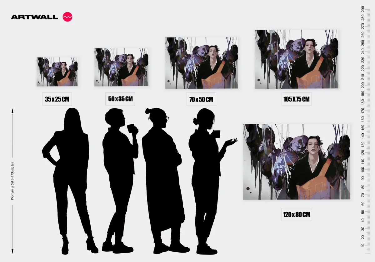 Tableau Jujutsu Kaisen Personnage Sombre Enigmatique – Image 3