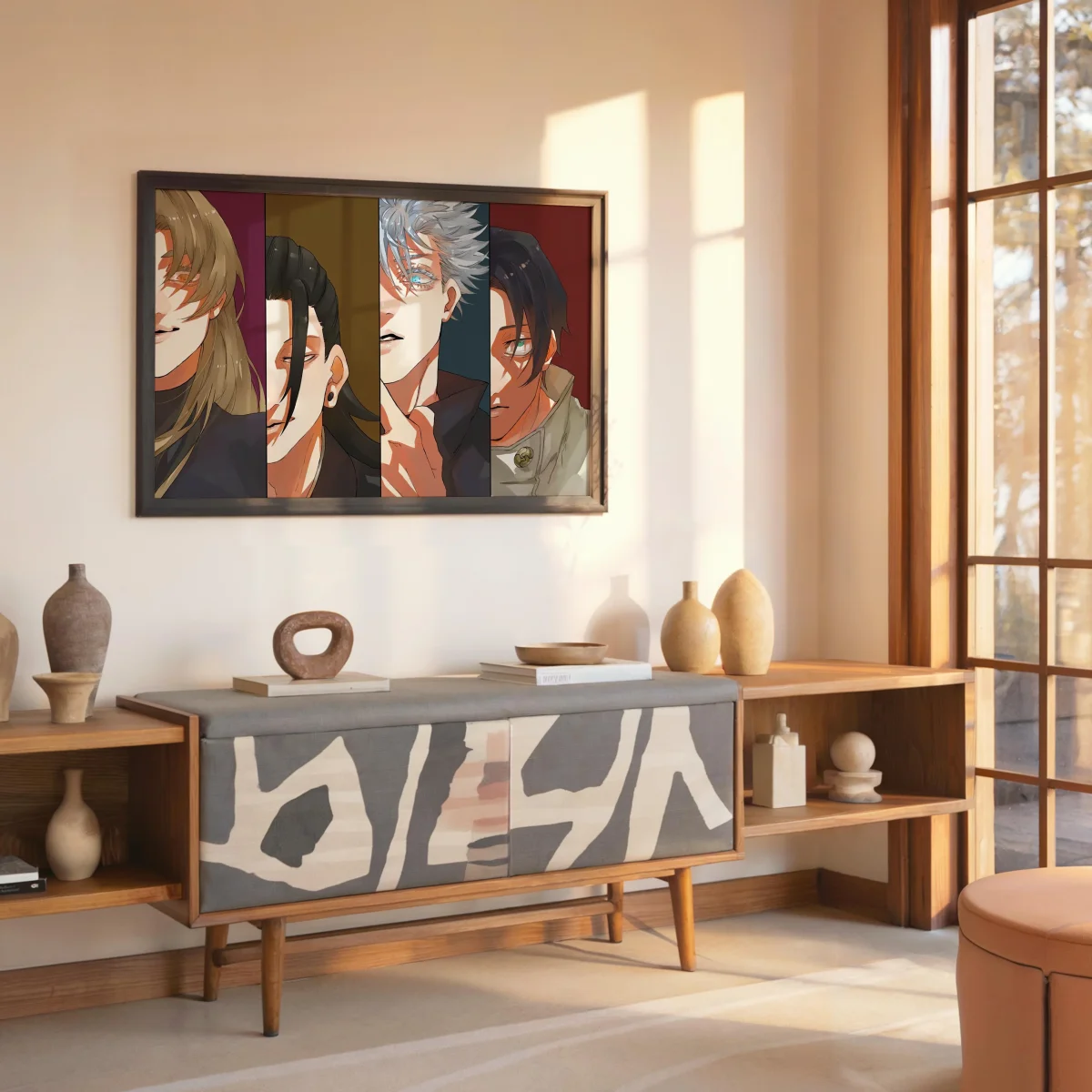 Tableau Jujutsu Kaisen Quatuor Intense Regards – Image 7