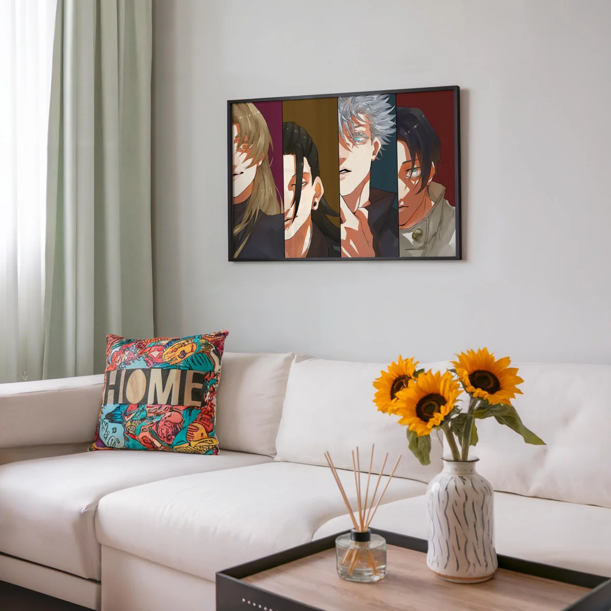 Tableau Jujutsu Kaisen Quatuor Intense Regards – Image 8