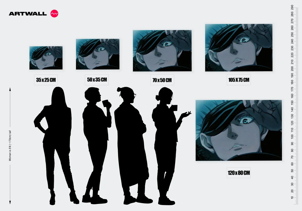 Tableau Jujutsu Kaisen Regard Hypnotique Intense – Image 3