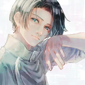 Tableau Jujutsu Kaisen Sourire Confiant Doux