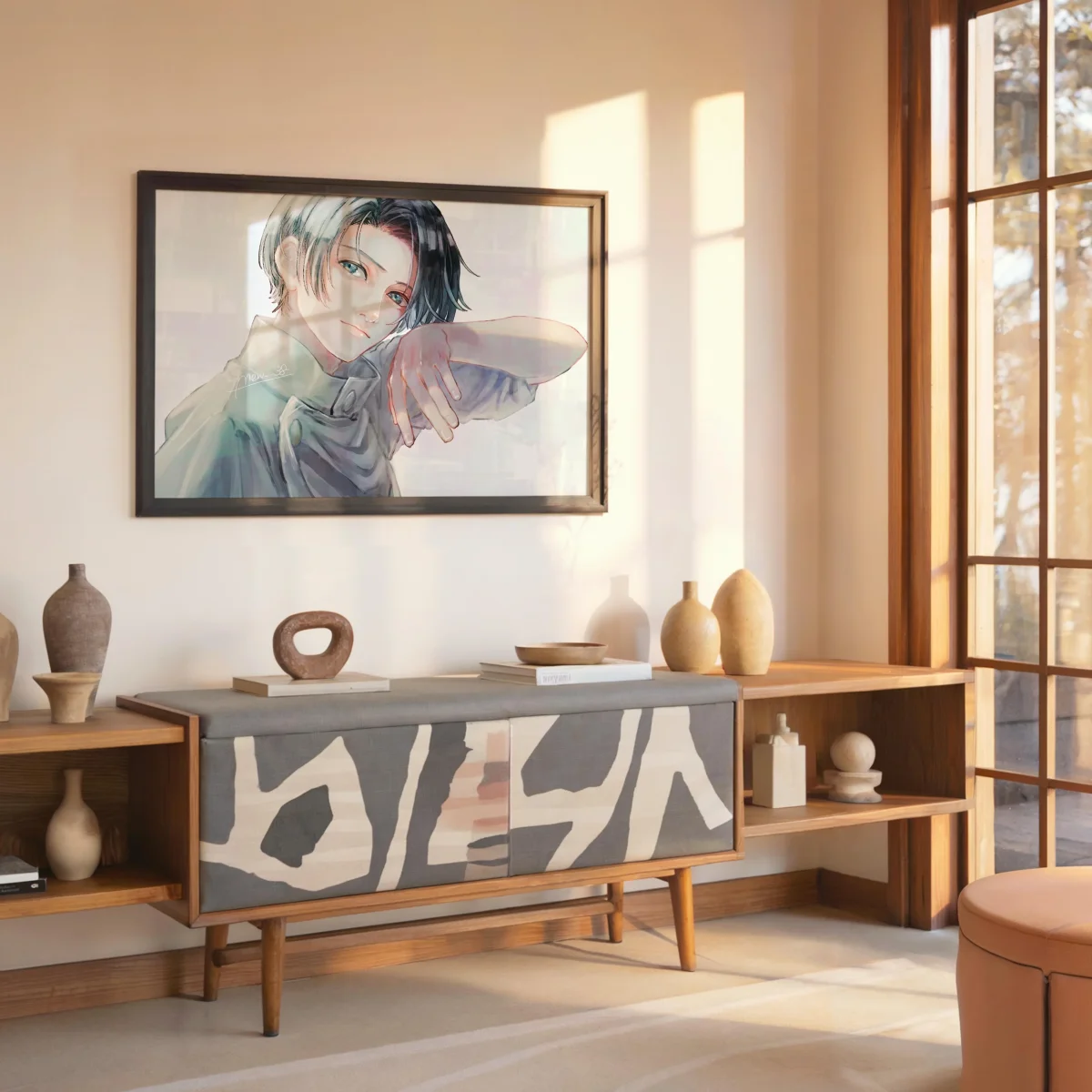 Tableau Jujutsu Kaisen Sourire Confiant Doux – Image 7