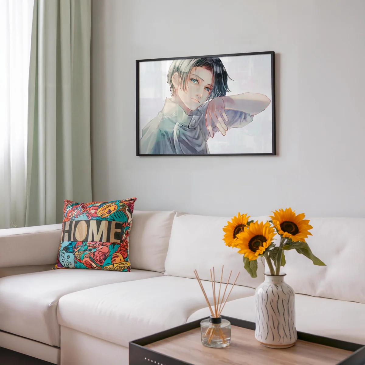 Tableau Jujutsu Kaisen Sourire Confiant Doux – Image 8