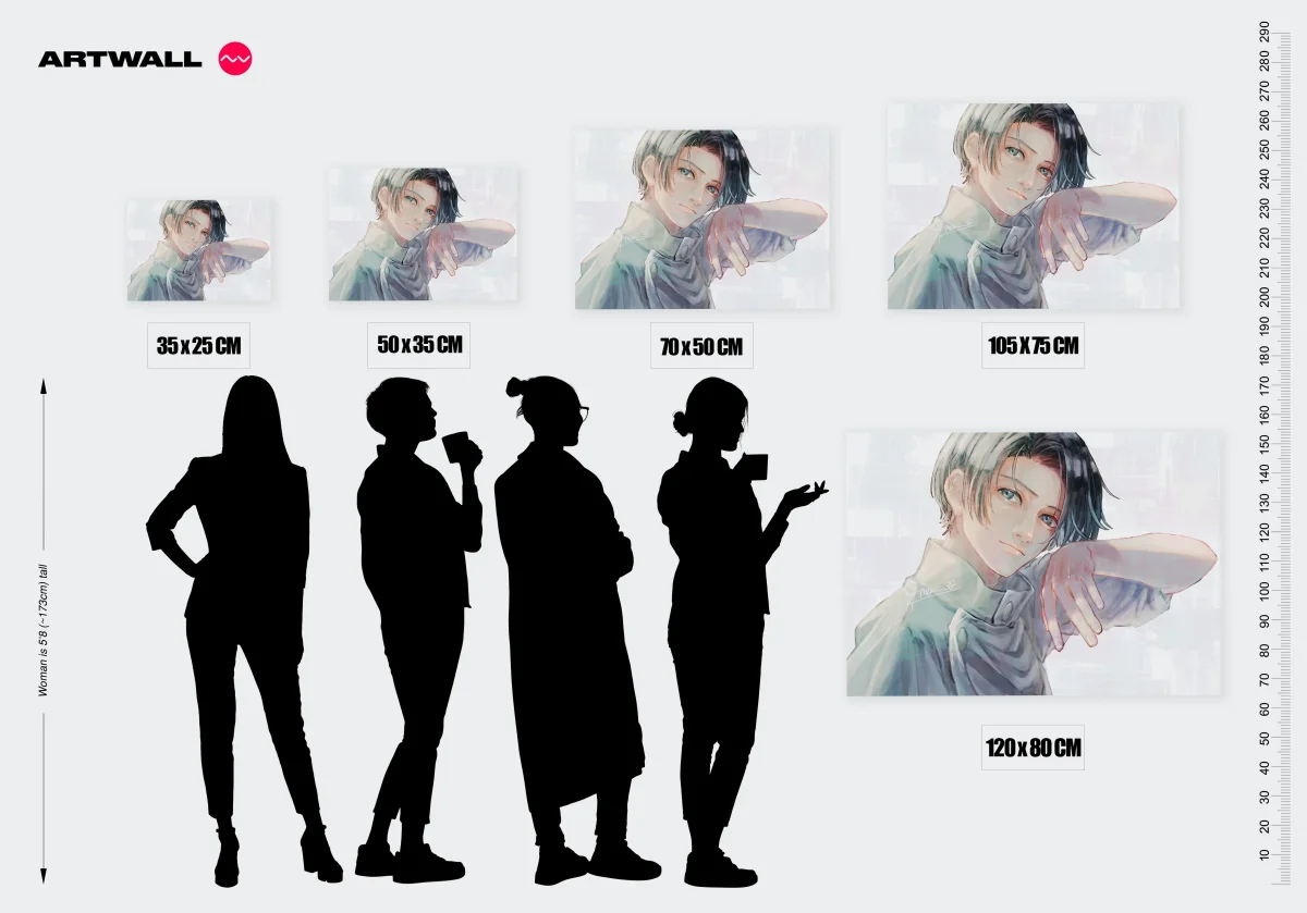 Tableau Jujutsu Kaisen Sourire Confiant Doux – Image 3