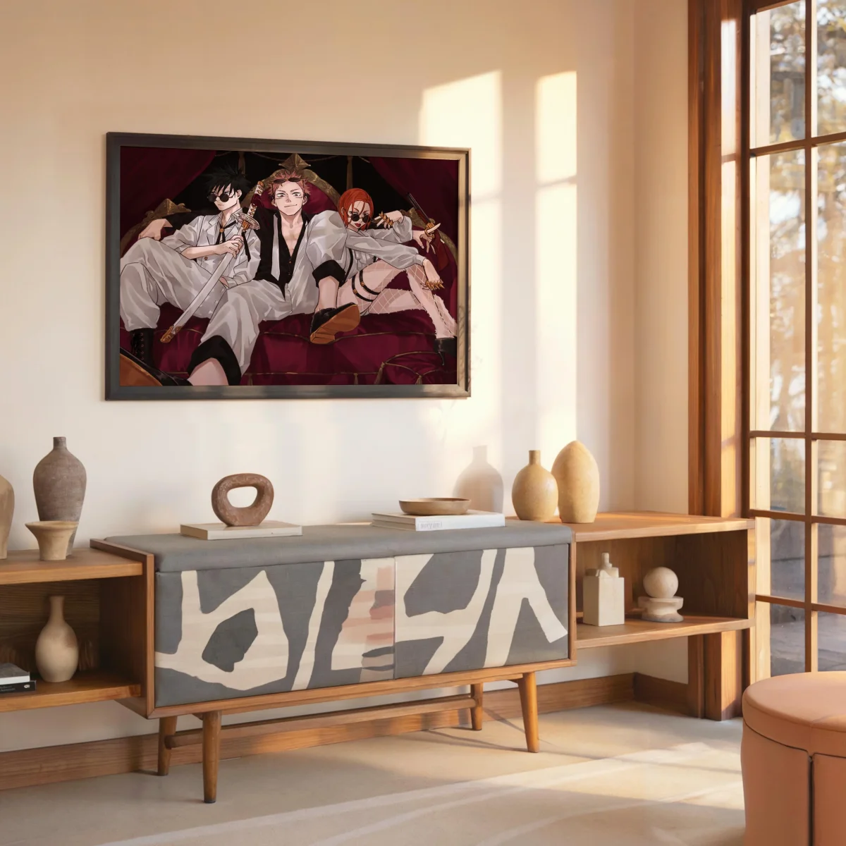 Tableau Jujutsu Kaisen Trio Elegant Arme – Image 7