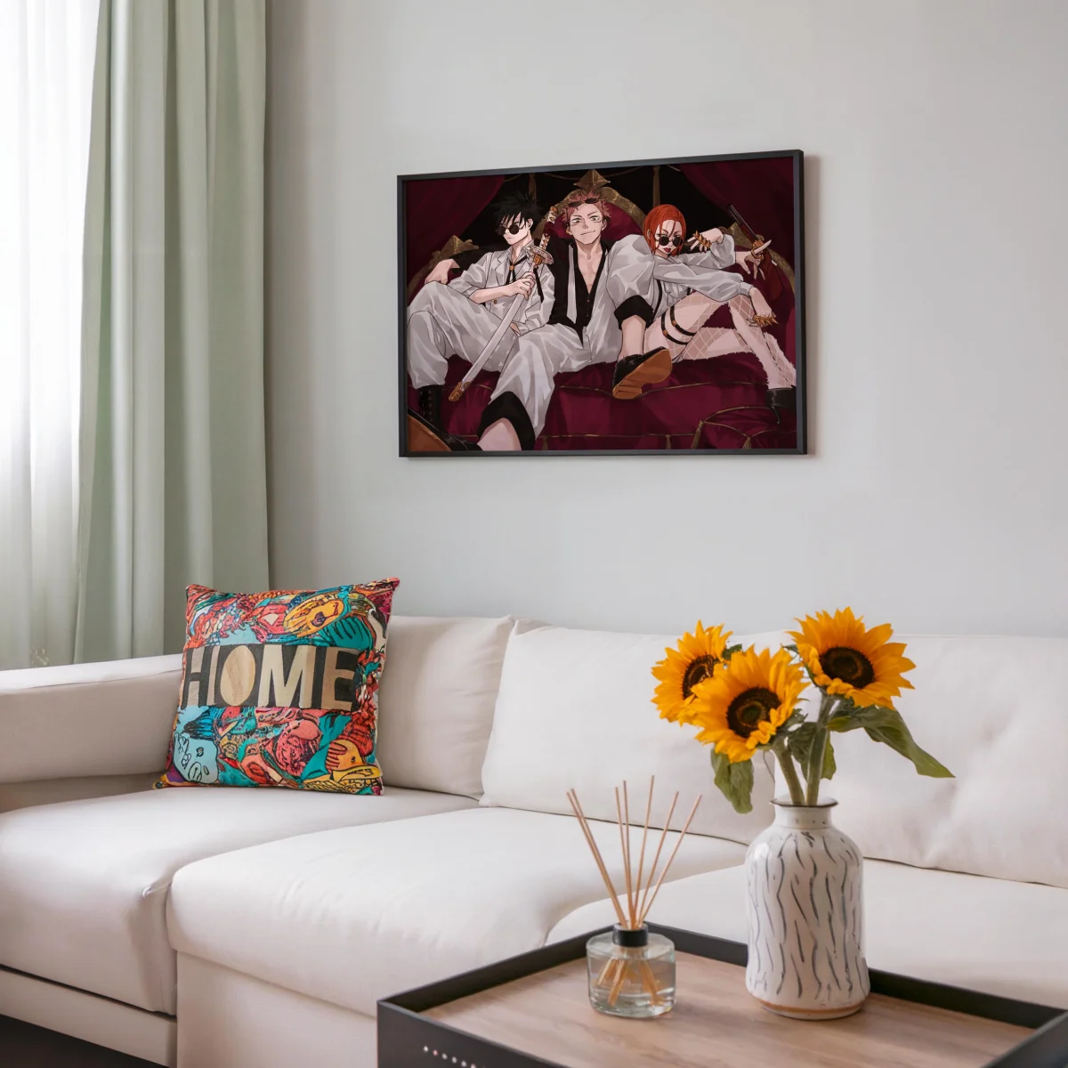 Tableau Jujutsu Kaisen Trio Elegant Arme – Image 8