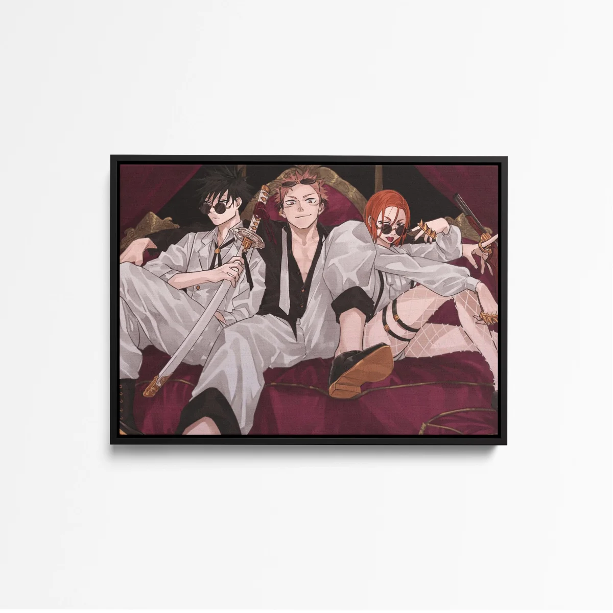 Tableau Jujutsu Kaisen Trio Elegant Arme – Image 4