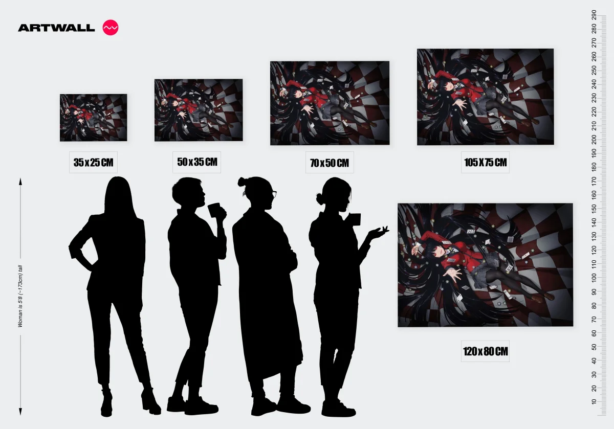 Tableau Kakegurui Cartes Et Cheveux – Image 3